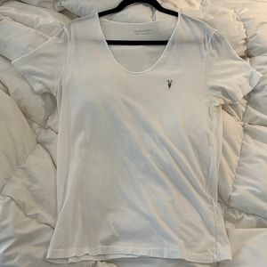 MENS ALL SAINTS SCOOP NECK SHIRT [S]